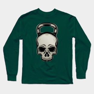 Skull dumbell Long Sleeve T-Shirt